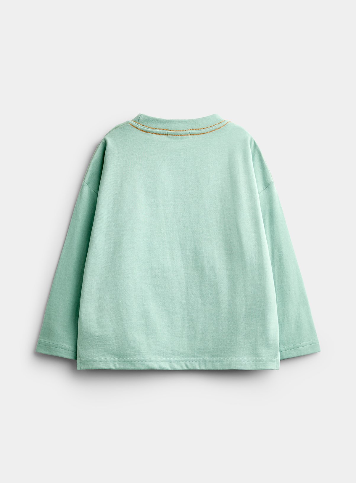 JOJO MAMAN BÉBÉ Painterly Tractor Scene Printed Top Light Green 3-4 Years - Image 2 thumbnail